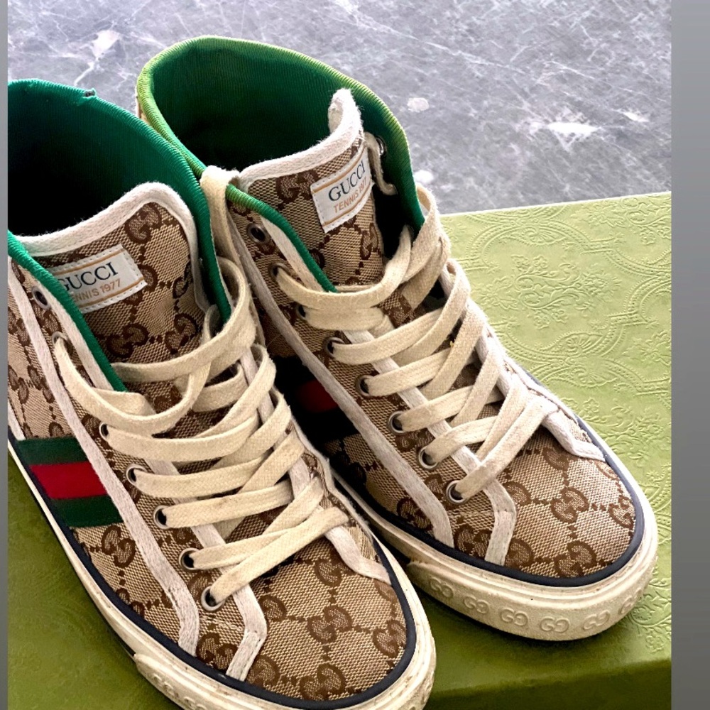 GUCCI TENNI 1977 High Top Platform Sneaker
